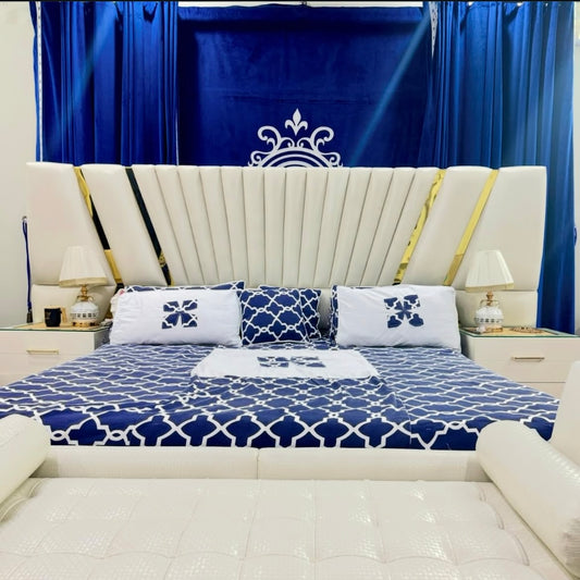 Textured Leather Vouge Bedroom Set